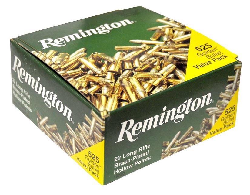 Golden Bullet 22 LR 36 Gr Plated HP Box of 525