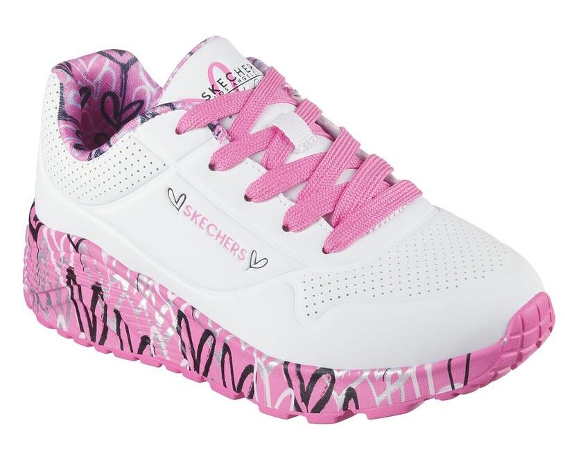 Skechers x JGoldcrown: Uno Lite - Lovely Luv - Girls