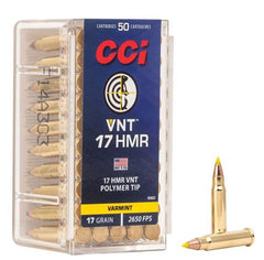 CCI VNT 17 HMR, 17 Grain, 2650 fps - 50 Qty