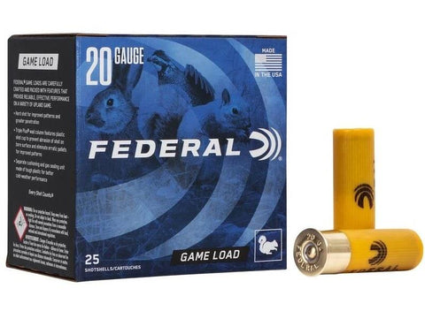 Game Load Upland 20Ga #6, 2-3/4", 7/8oz - 25 Shotshells
