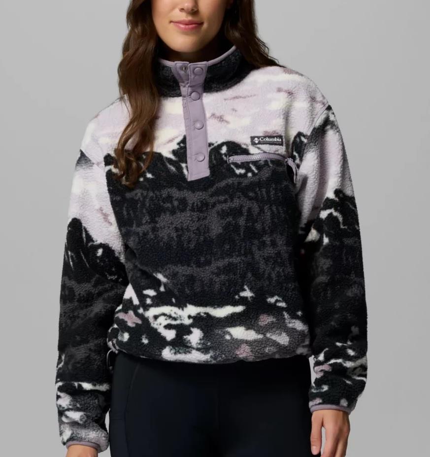 Helvetia II Printed Half Snap Fleece Pullover
