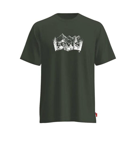 Levi's Men's Mountain Landscape Print Logo T-Shirt