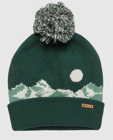 Mountain Scenic Pom Beanie
