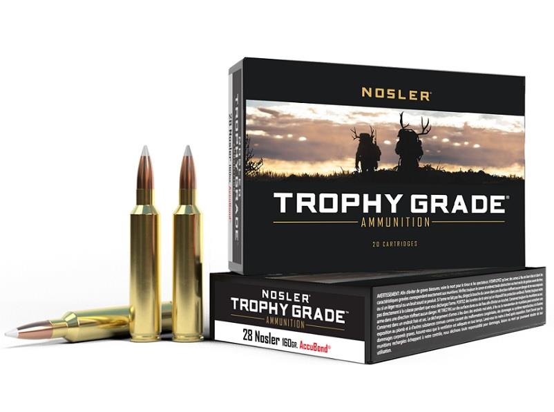 28 Nosler 160gr AccuBond Trophy Grade - 20Rds