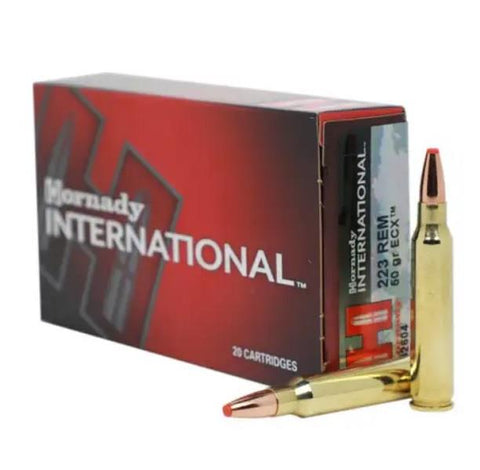 Hornady International 223 Rem 50Gr ECX - 20/Box