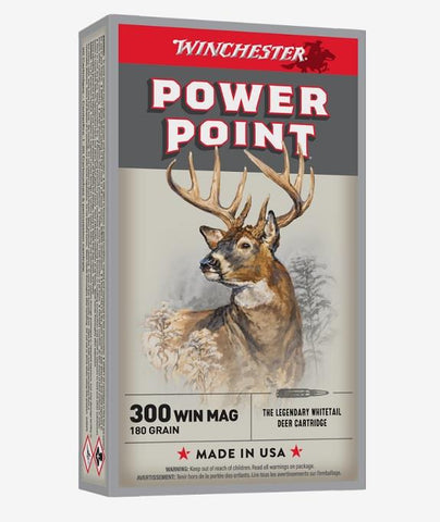 Power-Point, 300 Win Mag, 180 Grain - 20 Rds