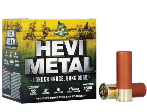 Hevi-Metal LR, 12GA #6, 3", 1-1/4oz 1500FPS - 25 Shotshells