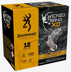 Wicked Wing XD, 12GA 3", 1-1/4oz, 1450FPS #3 - 25Rds
