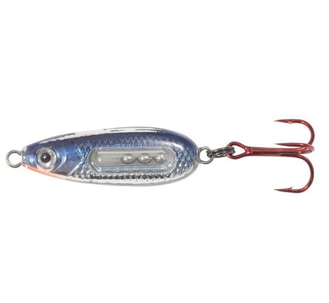 Glass Buck Shot Spoon 1/4oz, #8 - Silver Shiner