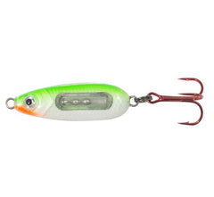 Glass Buck Shot Spoon 1/4oz, #8 - Super Glo Perch