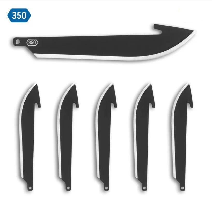 3.5" Drop Point Replacement Blades - 6 Pack