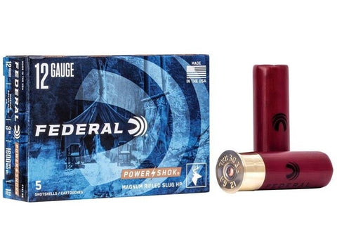 Power-Shok Rifled Slug 12Ga, 547 Grain, 3", 1600 fps - 5 Qty