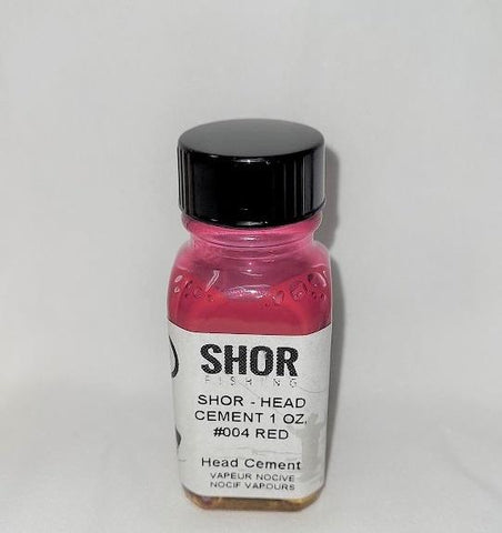 Shor - Head Cement  Red 1oz
