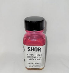 Shor - Head Cement  Red 1oz