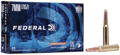 Federal Power Shok 7mm Mauser 175 Gr. SP RN