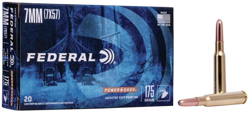 Federal Power Shok 7mm Mauser 140 Gr. Speer Hot-Cor 140 Gr. SP