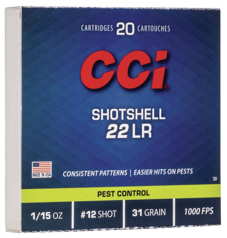 CCI Shotshell 22LR Birdshot #12