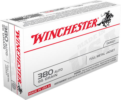Winchester USA 380 Auto 95 Gr. FMJ