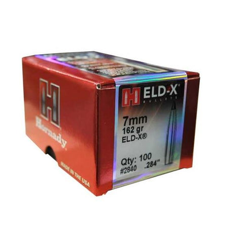 Hornady Bullets 7mm .284 162 gr ELD-X- 100 QTY
