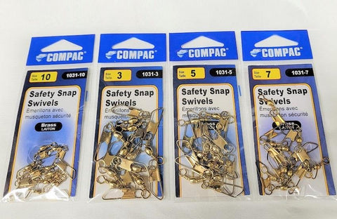Compac Swivels w/ Safety Snaps