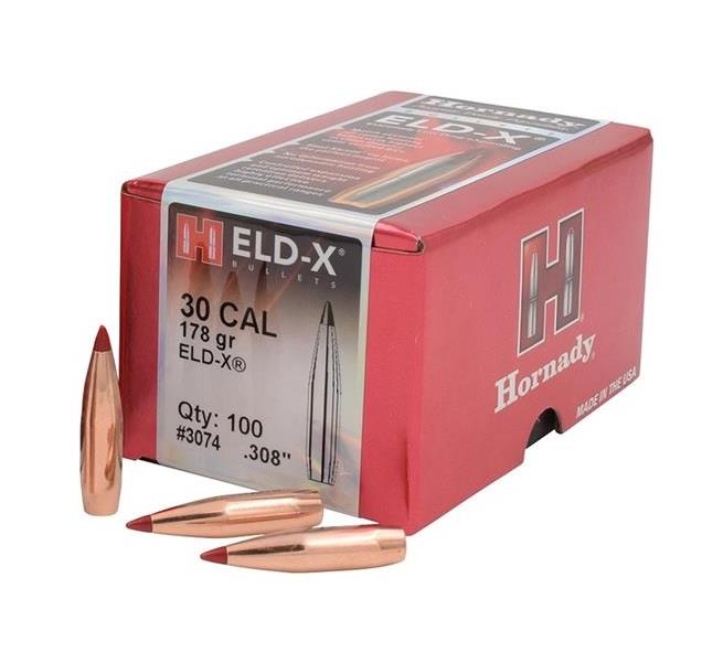 Hornady Bullet 30 Cal .308 178GR ELD-X - 100ct