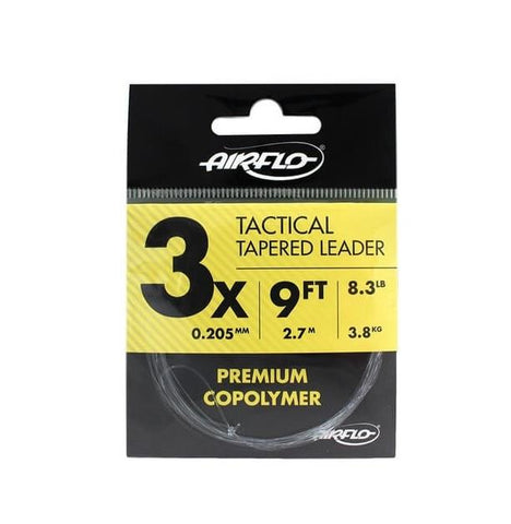 Airflo Tactical Tapered Leader 9FT 8.3LB -3PK