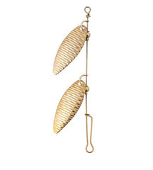 #3.5 Hammered Double Willow Leaf Spinner