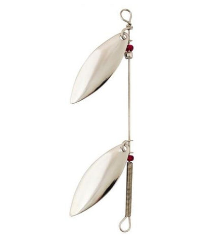 #2 Nickel Double Willow Leaf Spinner