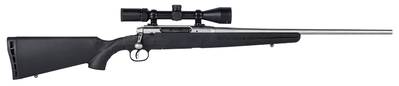 Savage Axis II Stainless XP 22-250 Rem W/Bushnell Banner 3-9x40 Scope