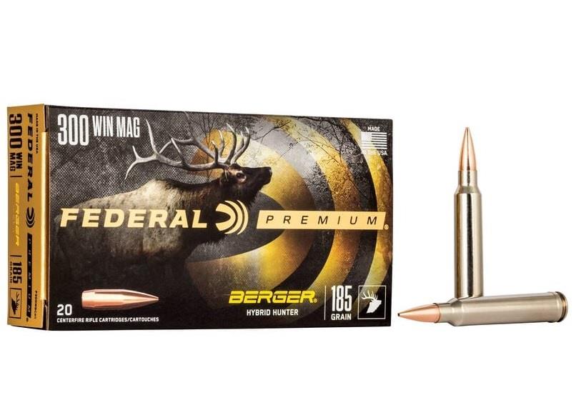 Berger Hybrid Hunter, 300 Win Mag, 185 Gr., 2950 fps - 20Rds