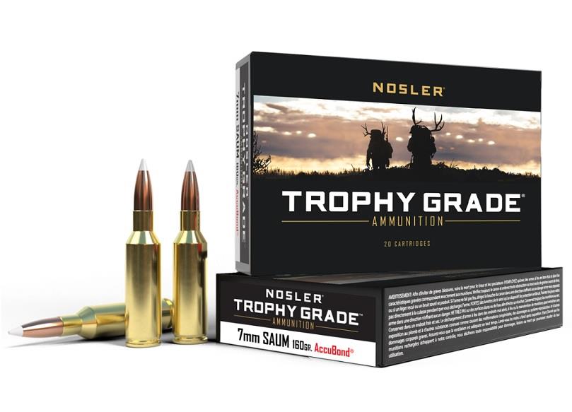 7MM SAUM 160Gr Accubond Trophy Grade - 20Rds