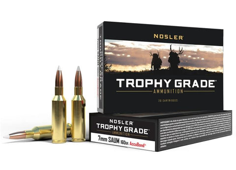 7MM SAUM 160Gr Accubond Trophy Grade - 20Rds