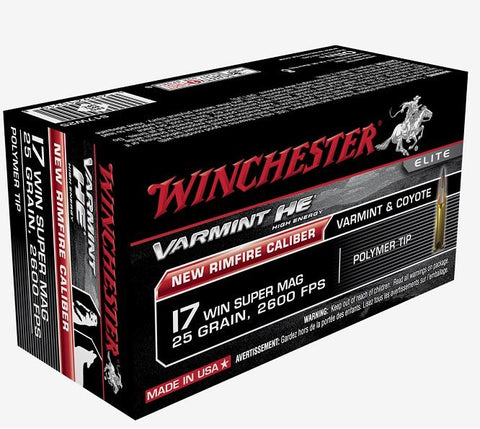 Winchester Varmint HE 17 WSM 25 Gr. 2600 FPS  - 50 Rounds