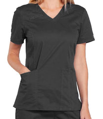 Cherokee WW Core Stretch V-Neck Top - Womens