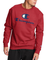 Powerblend Fleece Crew, Big C & Script Logos - Mens