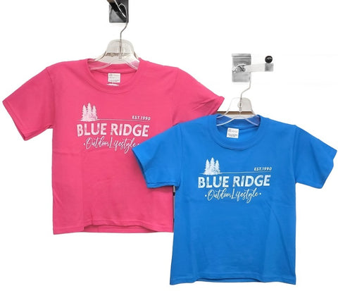 Blue Ridge Solid Logo Tee - Kids