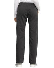 Cherokee WW Revolution Mid Rise Straight Leg Drawstring Pant - Womens