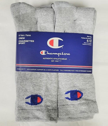 Champion Big C Crew Sock 6 Pairs - Mens