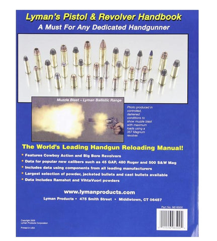 Lyman Pistol & Revolver Reloading Manual 3rd Edition