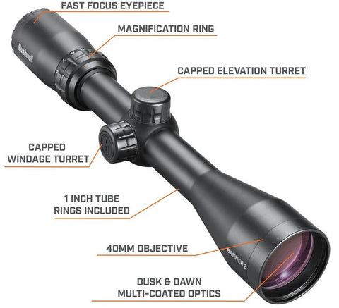 Bushnell Banner 2 3-9x40 Riflescope Extended Eye Relief