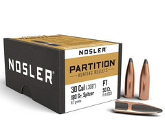 Nosler 30 Caliber 180gr Partition Bullet (50ct)