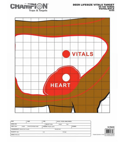 Champion Deer Vitals Target 12pk