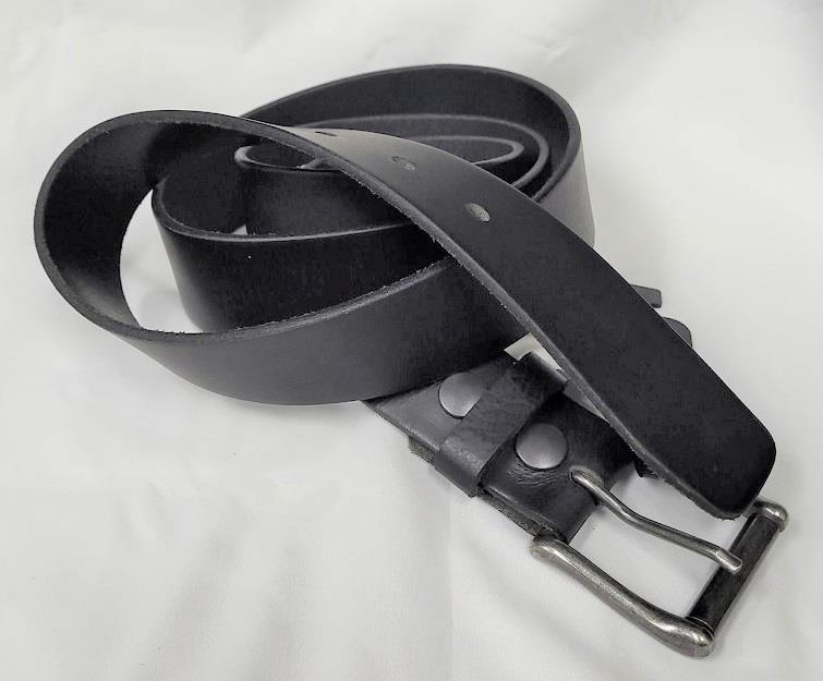 Europa Dezines English Bridle Leather Belt(Black) - Oversized Mens