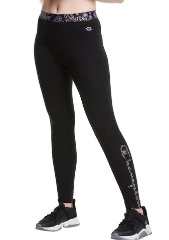 Champion Authentic Tights, Paisley Logo - Womens