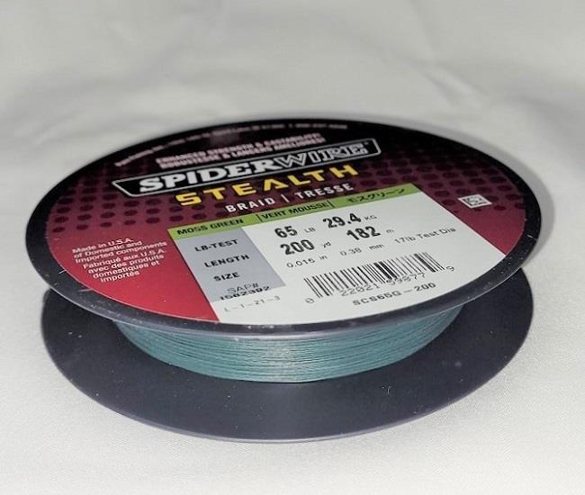 SpiderWire Stealth 65lbs. 200yds. - Moss Green