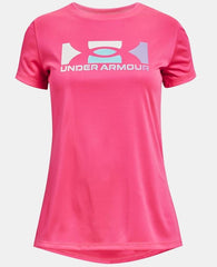 UA Tech Box Logo Short Sleeve - Girls