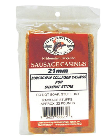 Mahogany Snackin' Sticks Casings, 21mm