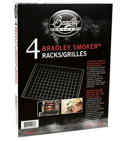 Bradley Smoker Racks, 15"x11" In. - 4pk