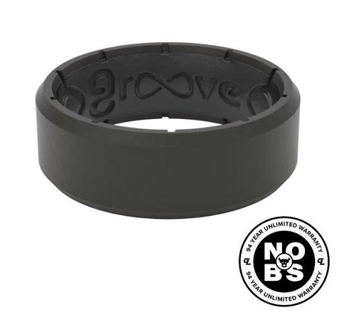 Groove Edge Silicone Ring - Mens