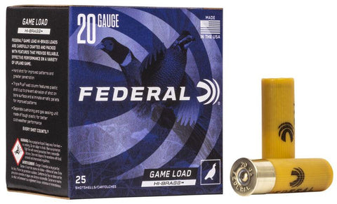 Federal High Brass Game Load 20 Ga 2-3/4'' 1 OZ #4